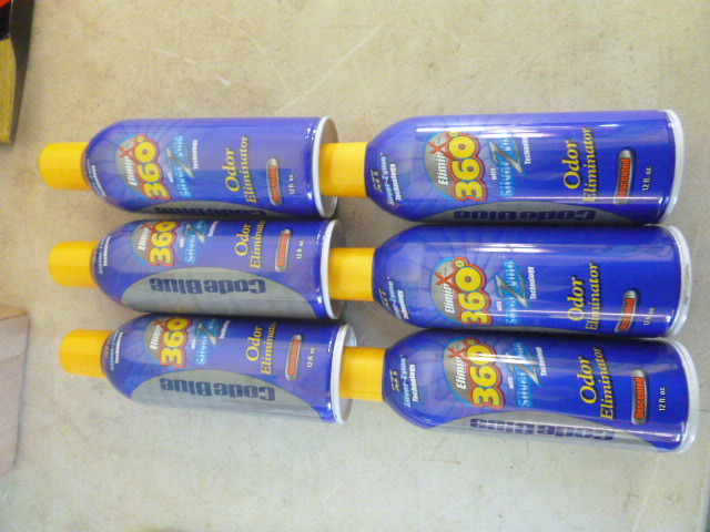 lot 75 image: 6 Bottles of Code Blue Odor Eliminator
