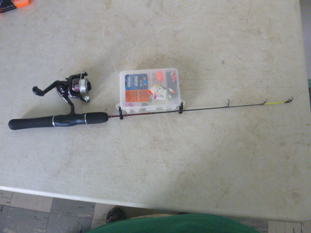 lot 101 image: R2F Cold Steel Ice Fishing Rod and Reel