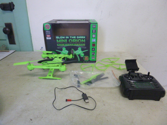 glow in the dark mini orion live feed drone