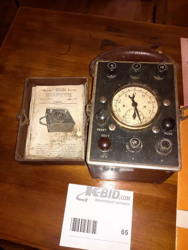 lot 65 image: STATES, Portable Phantom Loads AC Testing unit