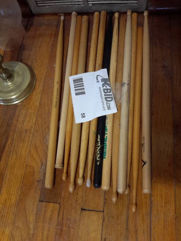 lot 58 image: Lot of drum sticks
