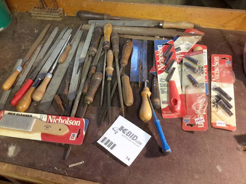 lot 74 image: Large lot of files and rasps