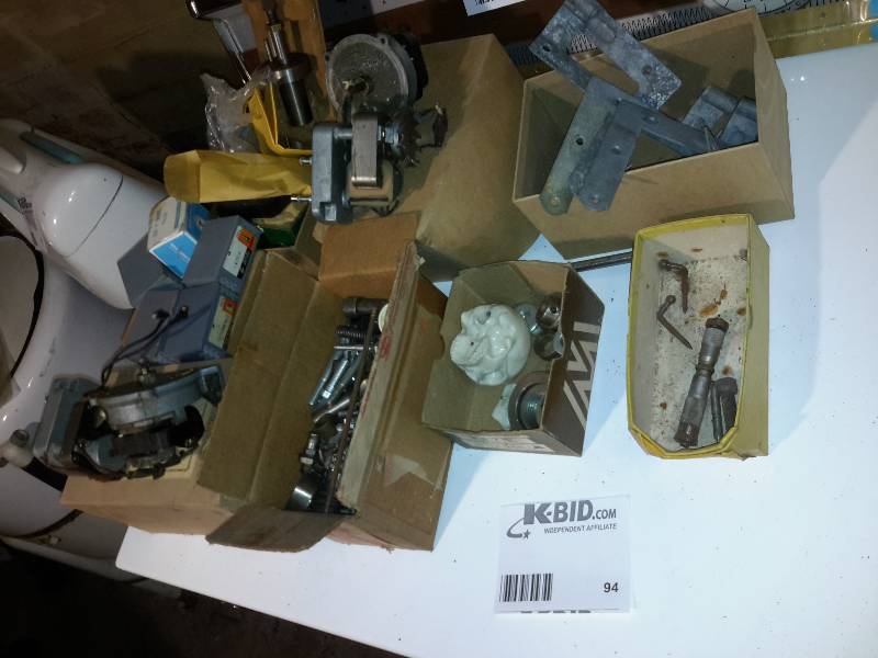 lot 94 image: Misc. items from the work bench as shown.