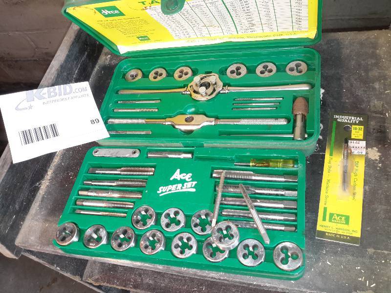 lot 89 image: ACE Super Set of Taps and Dies