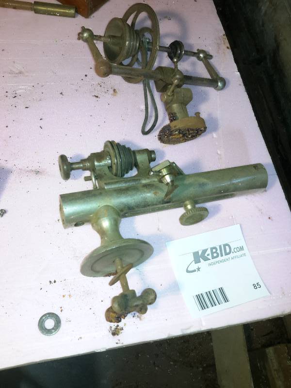 lot 85 image: 2, Vintage lathe items.. Industrial Salvage