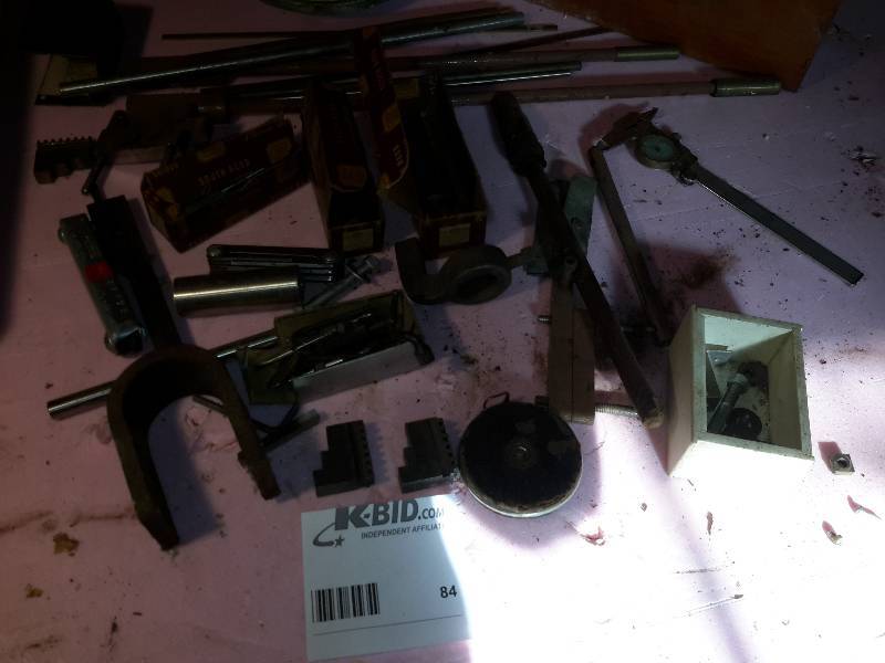 lot 84 image: Misc. Machinist items.. 3 South Bend Drill Chuck Arbors