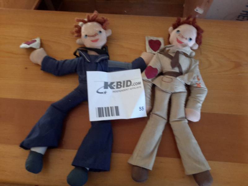 lot 55 image: 2 Vintage Dolls