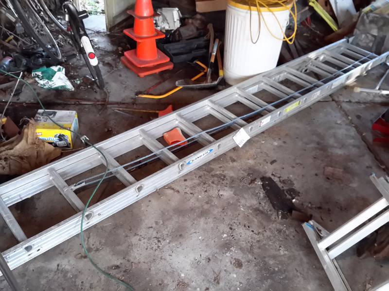 lot 118 image: 24 foot, WERNER Extension ladder