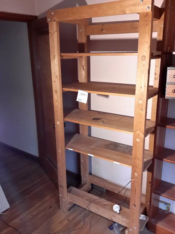 lot 61 image: Rough woodhome made shelf