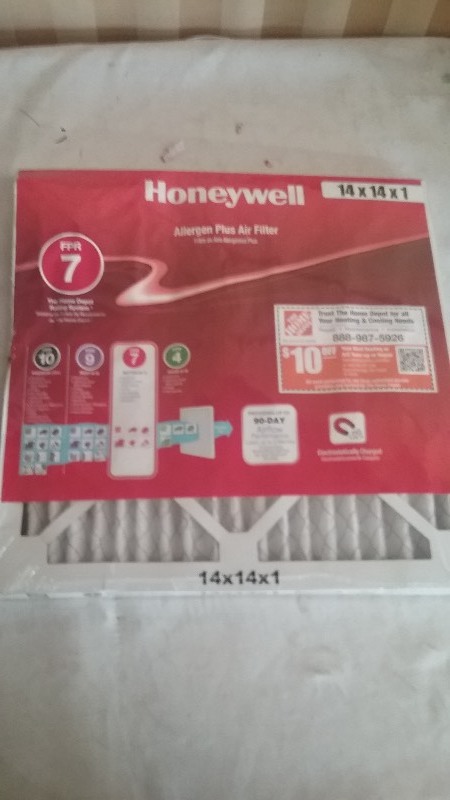 Honeywell 14x 14x1 Air Filters 10 units
