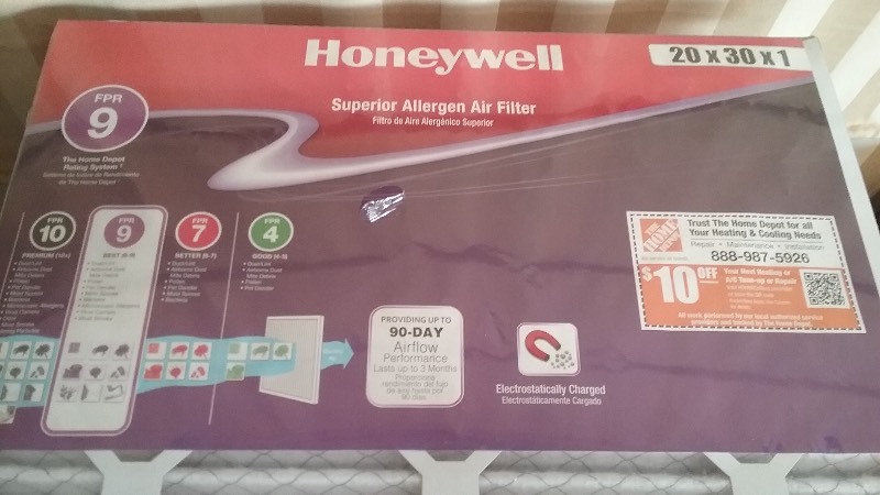 4x Honeywell Air Filters