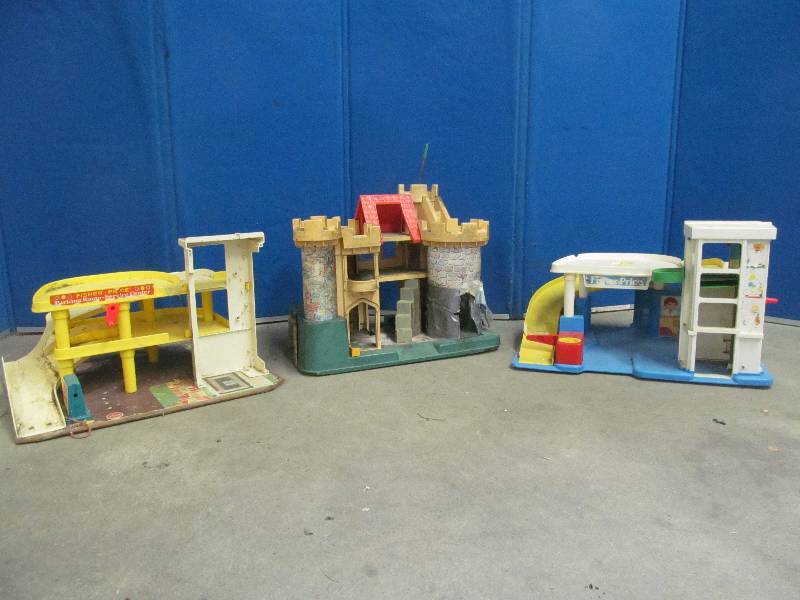 lot 20 image: vintage Fisher Price car lots