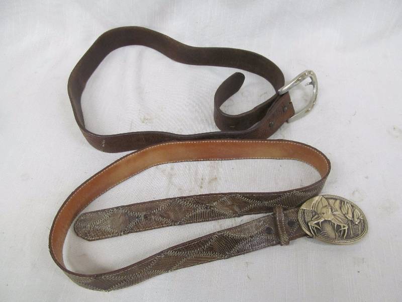 lot 96 image: vintage belts