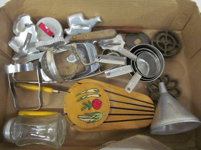 lot 103 image: vintage kitchen utensils