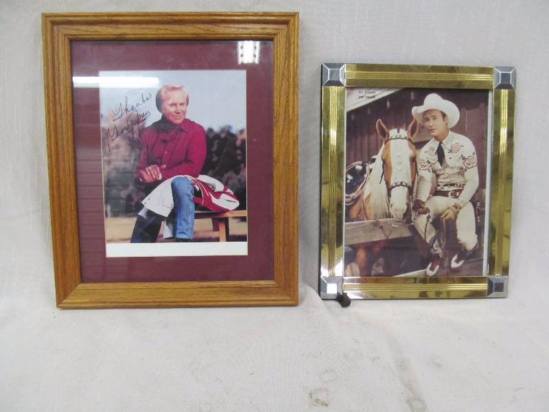 lot 152 image: George Jones signed photo ,Roy Roger picture