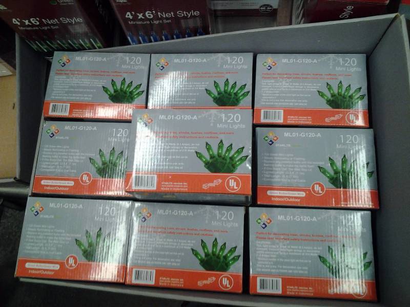 lot 57 image: 10-Boxes 120 Count Mini Lights (Green)