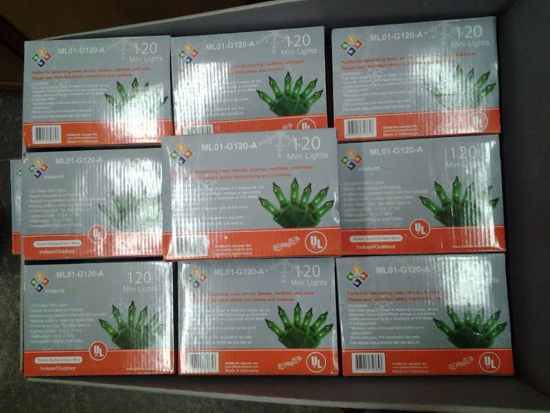 lot 58 image: 10-Boxes 120 Count Mini Lights (Green)