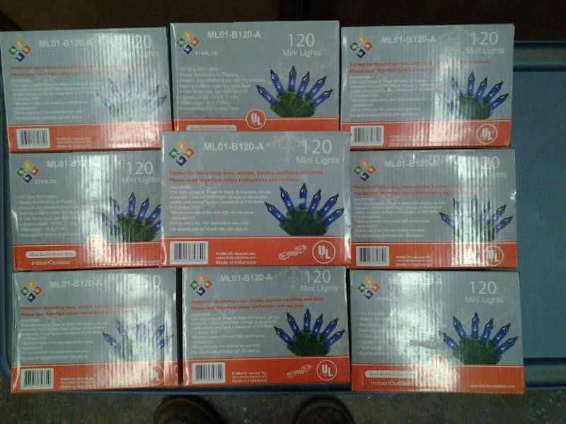 lot 62 image: 10-Boxes 120 Count Mini Lights (Blue)