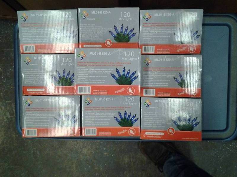 lot 64 image: 10-Boxes 120 Count Mini Lights (Blue)