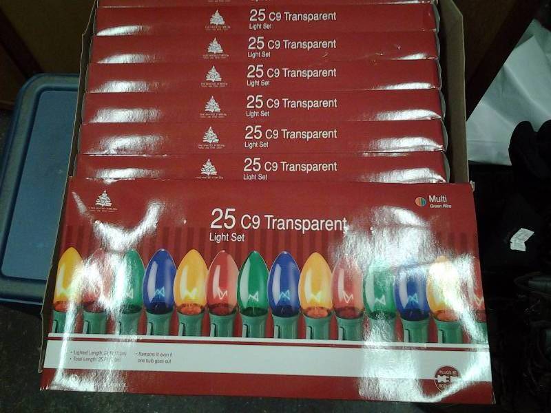lot 67 image: 12-Boxes C9 Transparent 25 Count Transparent (Multi Color)