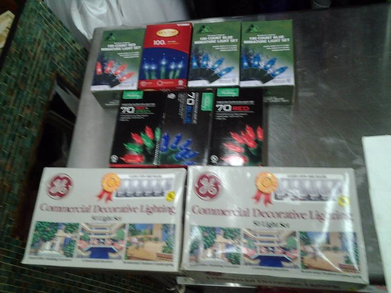 lot 76 image: 9-Boxes Of Assorted Christmas Lights
