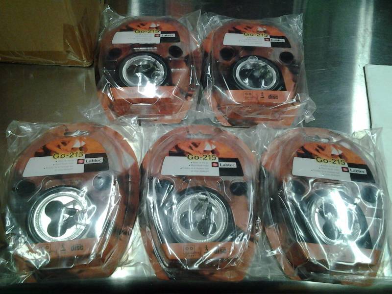 lot 84 image: 6-NEW Go-215 Music On The Go Earbuds With Case