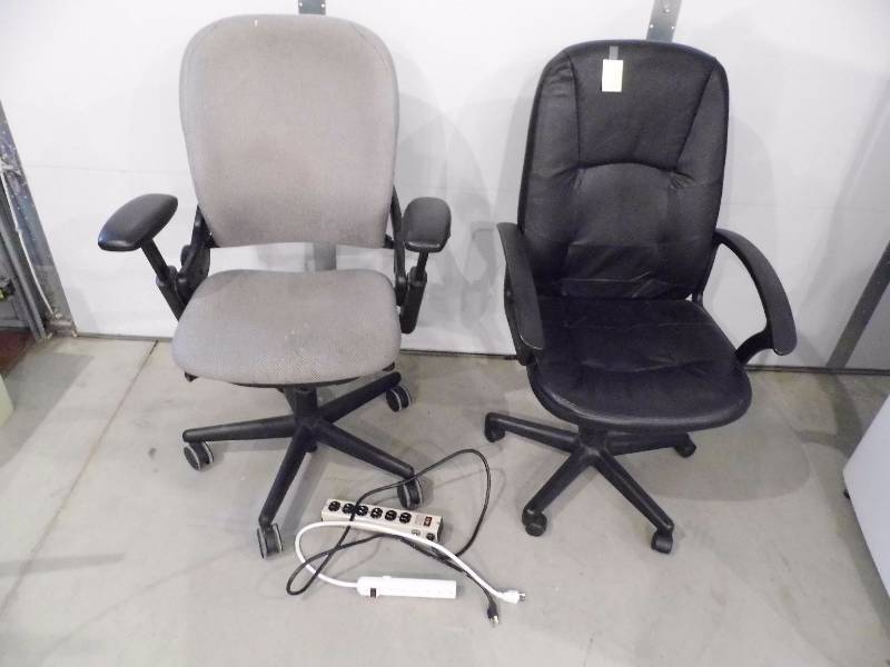 2 Office Chairs wPower Strips