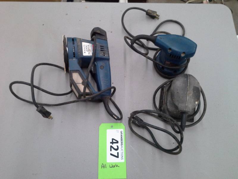 lot 427 image: (3) Electric Sanders Lot