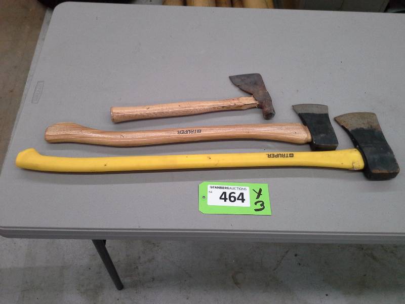 lot 464 image: (3) Truper Axe Lot