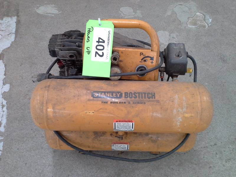 lot 402 image: Stanley Bostitch Air Compressor
