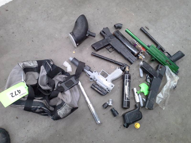 lot 472 image: Paintball Equipment Lot