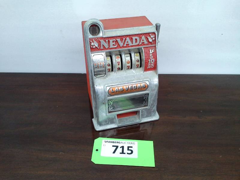 lot 715 image: Nevada Coin Bank Slot Machine