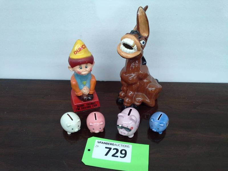 lot 729 image: Coin Bank Lot