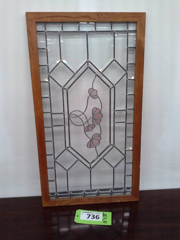 lot 736 image: Stained-Glass Window