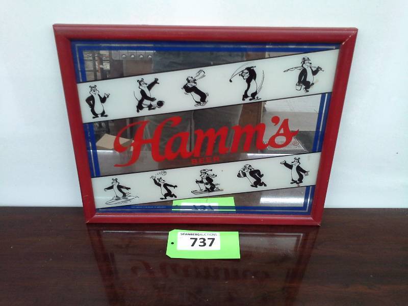 lot 737 image: Hamms Beer Mirror