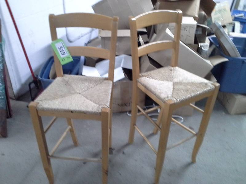 lot 519 image: Pair of higher chairs