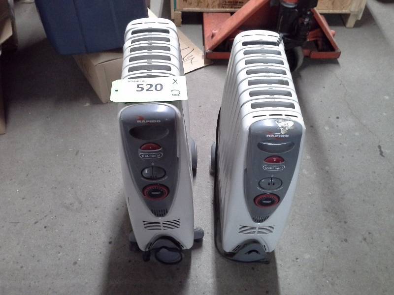 lot 520 image: Pair of Oil Heaters