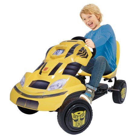 lot 23 image: Brand New - Hauck Transformers Bumblebee Ride-On Pedal Go-Kart - Fully Assembled