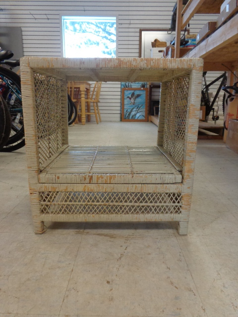 lot 56 image: Wicker End Table