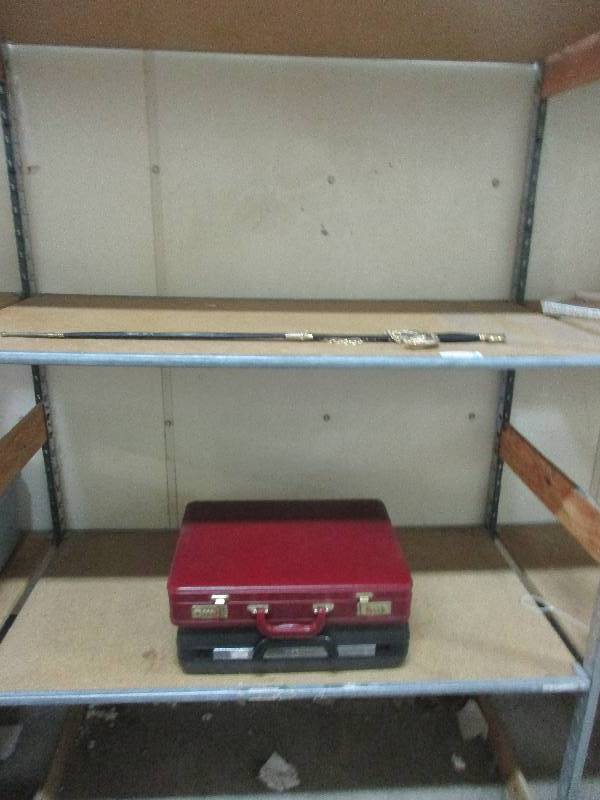 lot 42 image: Sword and 2 briefcases