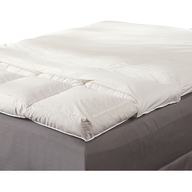 lot 212 image: MLD 5 Featherbed wcover - QN White Queen, MSRP $149.99
