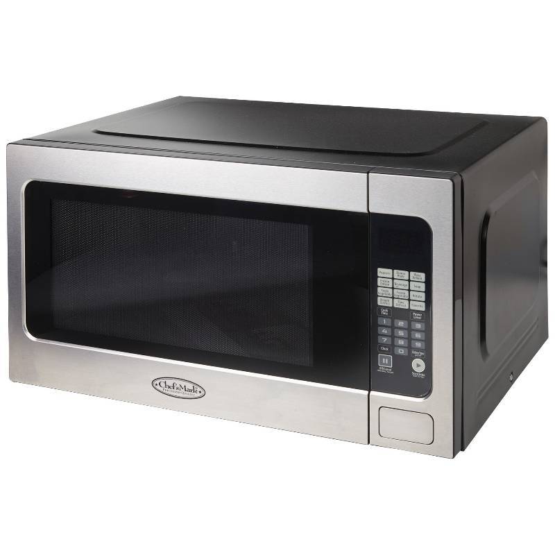 lot 215 image: Chefs Mark 2.2 cu ft microwave, MSRP $229.99