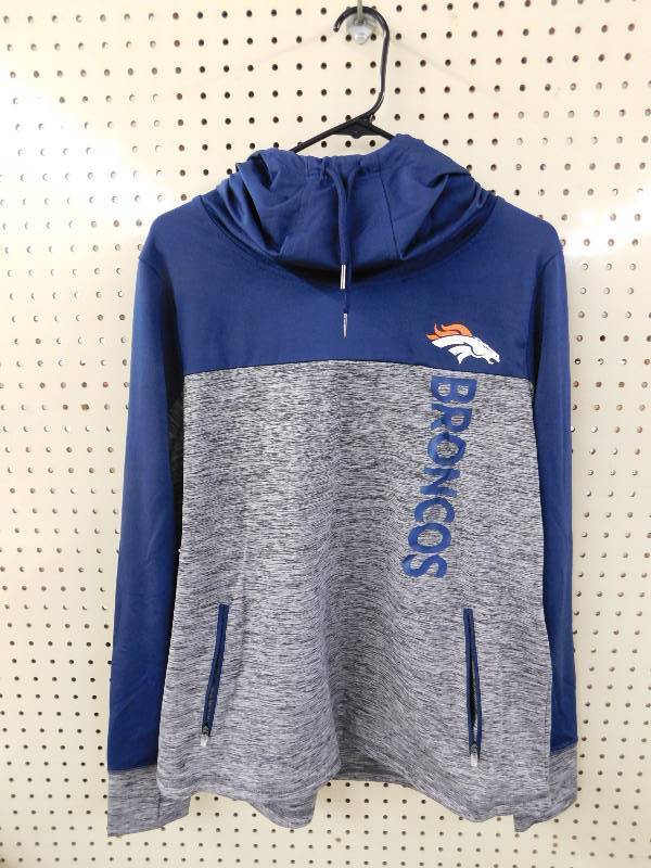 lot 228 image: NFL Sideline Pullover Broncos X Large, MSRP $66.99