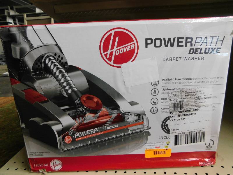 lot 240 image: PowerPath Deluxe Carpet Washer, MSRP $189.99