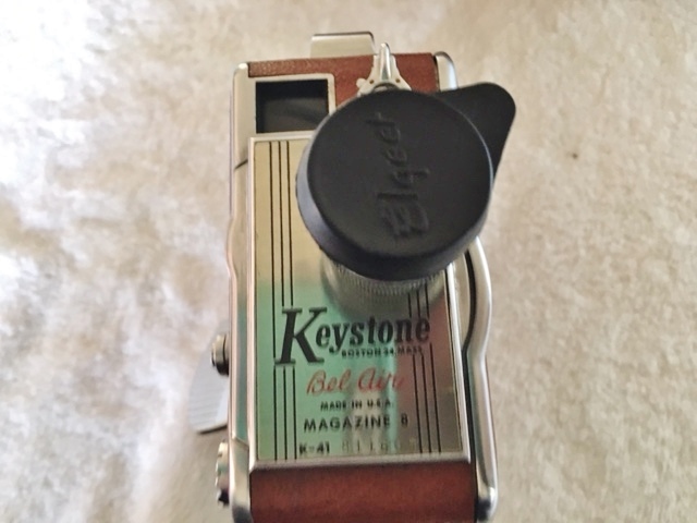 lot 17 image: Old Fashioned 1950s Motion Picture Keystone Bel Air 8MM K-41 Movie Camera with Leather Case - Make Old Time Movies - Great Condition