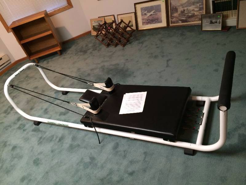 lot 50 image: Non-invasive Exercise Therapy Equipment Current Concepts (Balanced Body) Personal Reformer Pilates Professional Exercise Machine - New Or Used Would Be At Least $2500 Excellent Condition With Manual