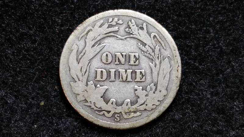 1915 S Barber Dime - Semi Key Date