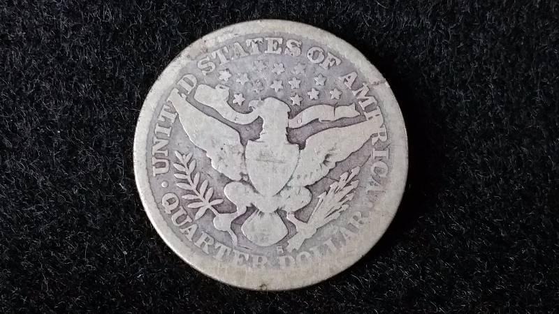 1895 S Barber Quarter - Semi Key Date