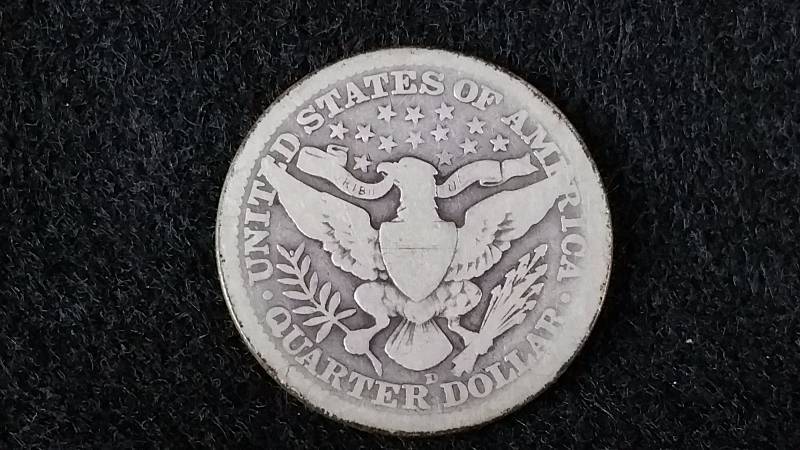 1913 D Barber Quarter - Semi Key Date