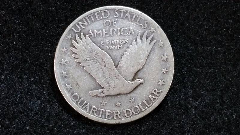 1917 P Type 2 Standing Liberty Silver Quarter - Semi Key Date